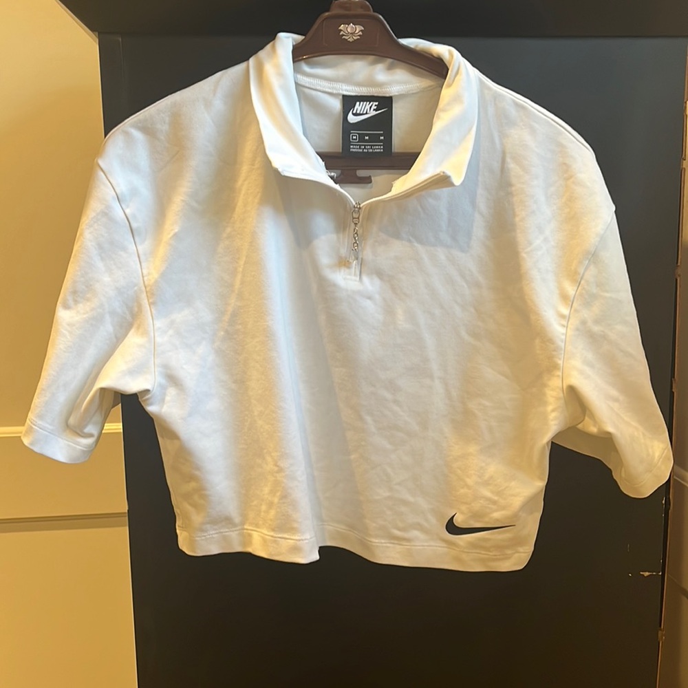 Nike Crop Zip collared shirt